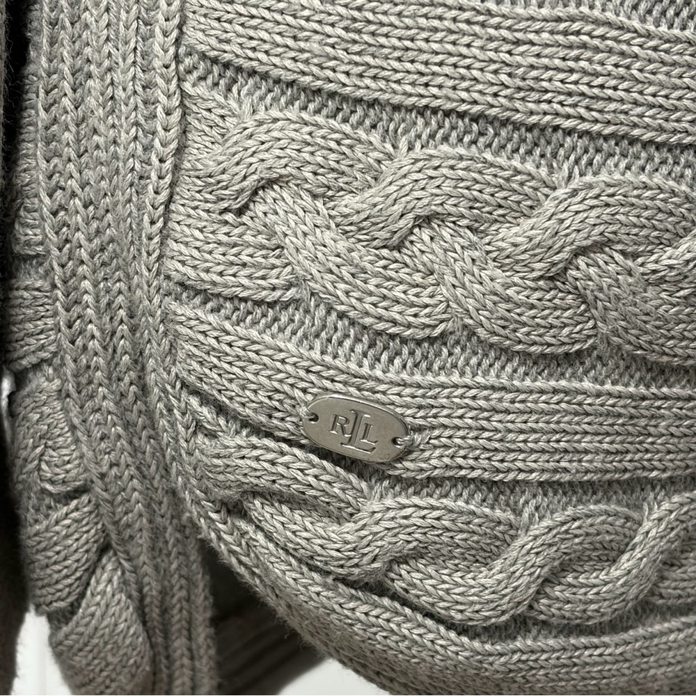 LRL Cable Knit Sweater - Picture 5 of 7